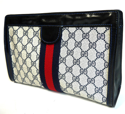 OLD Gucci セカンドバッグ（青）