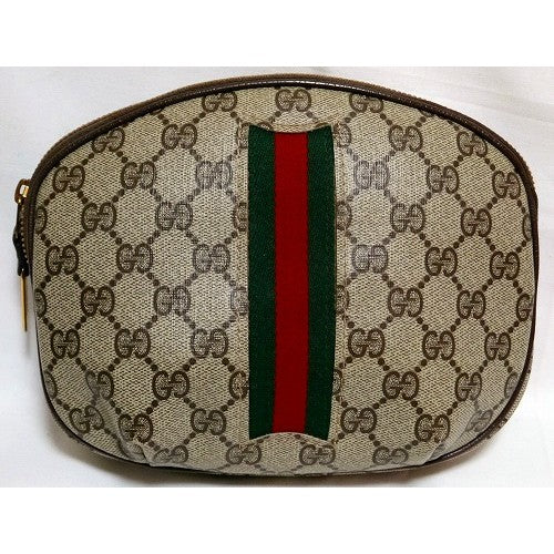 OLD Gucci 丸型ポーチ（茶）