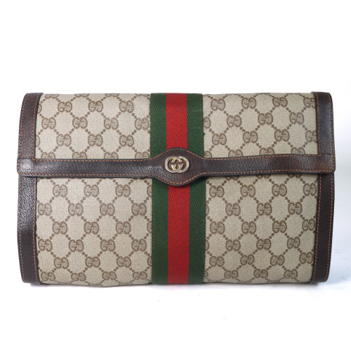 OLD Gucci  クラッチバッグ（大・茶）