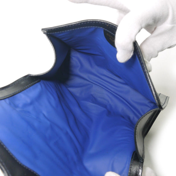 OLD Gucci ポーチ/クラッチバッグ（青・小）