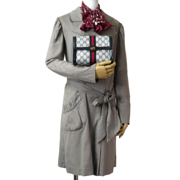 OLD Gucci ポーチ/クラッチバッグ（青・小）