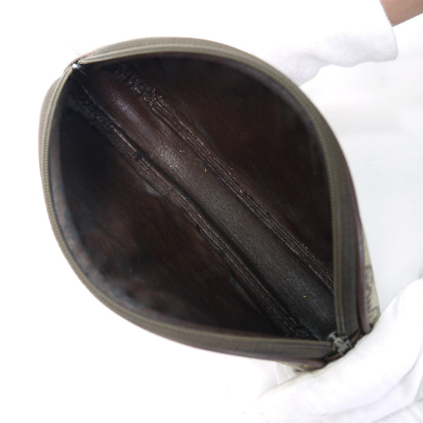 OLD Gucci 楕円形ミニポーチ（茶）