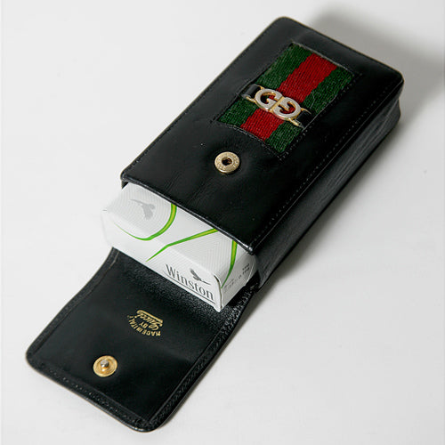 OLD Gucci　総革タバコケース（黒）