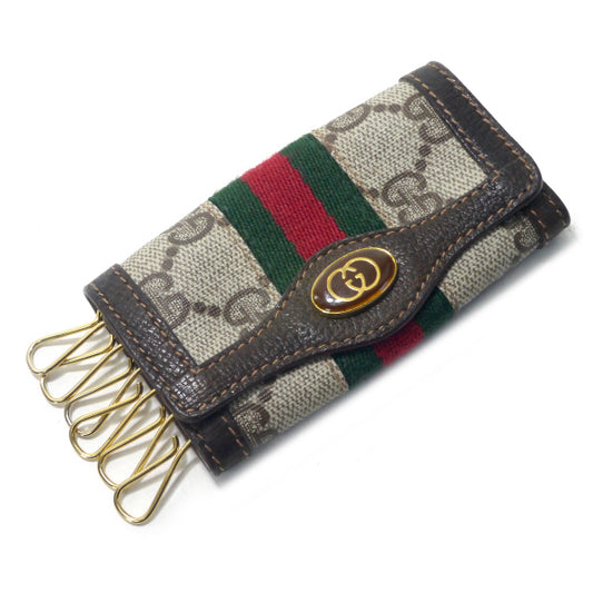 OLD Gucci シェリー6連キーケース（茶）