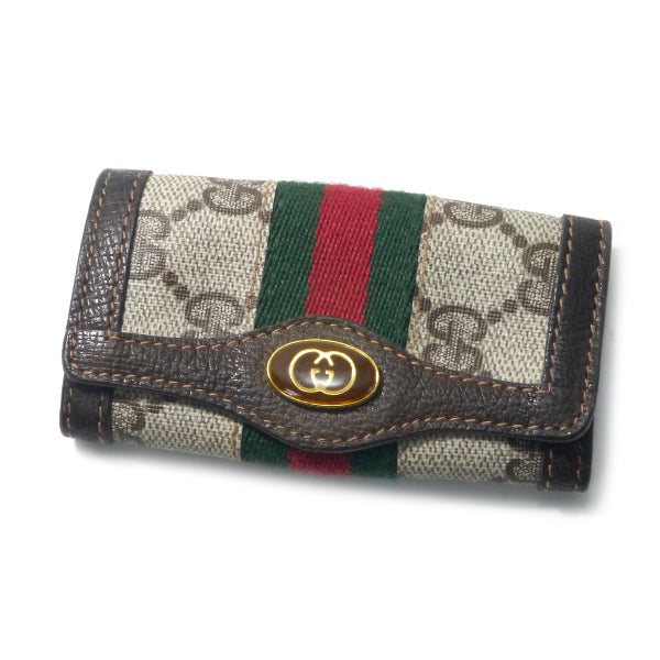 OLD Gucci シェリー6連キーケース（茶）