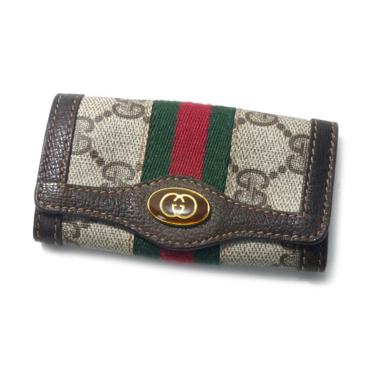 OLD Gucci シェリー6連キーケース（茶）