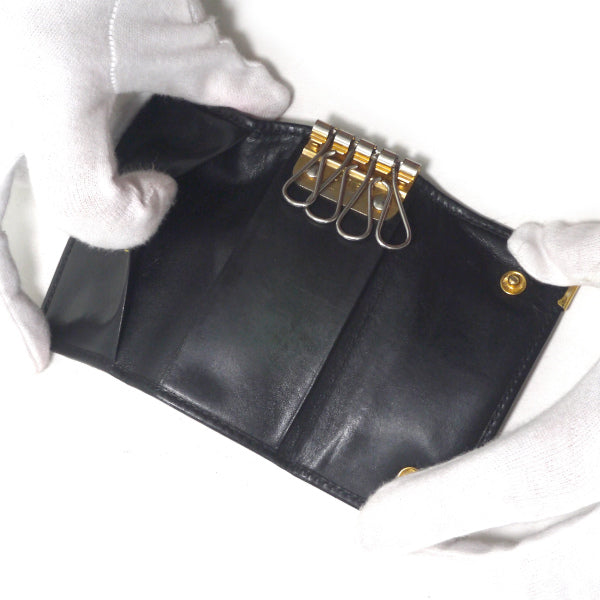 OLD Gucci レザー4連キーケース（黒）