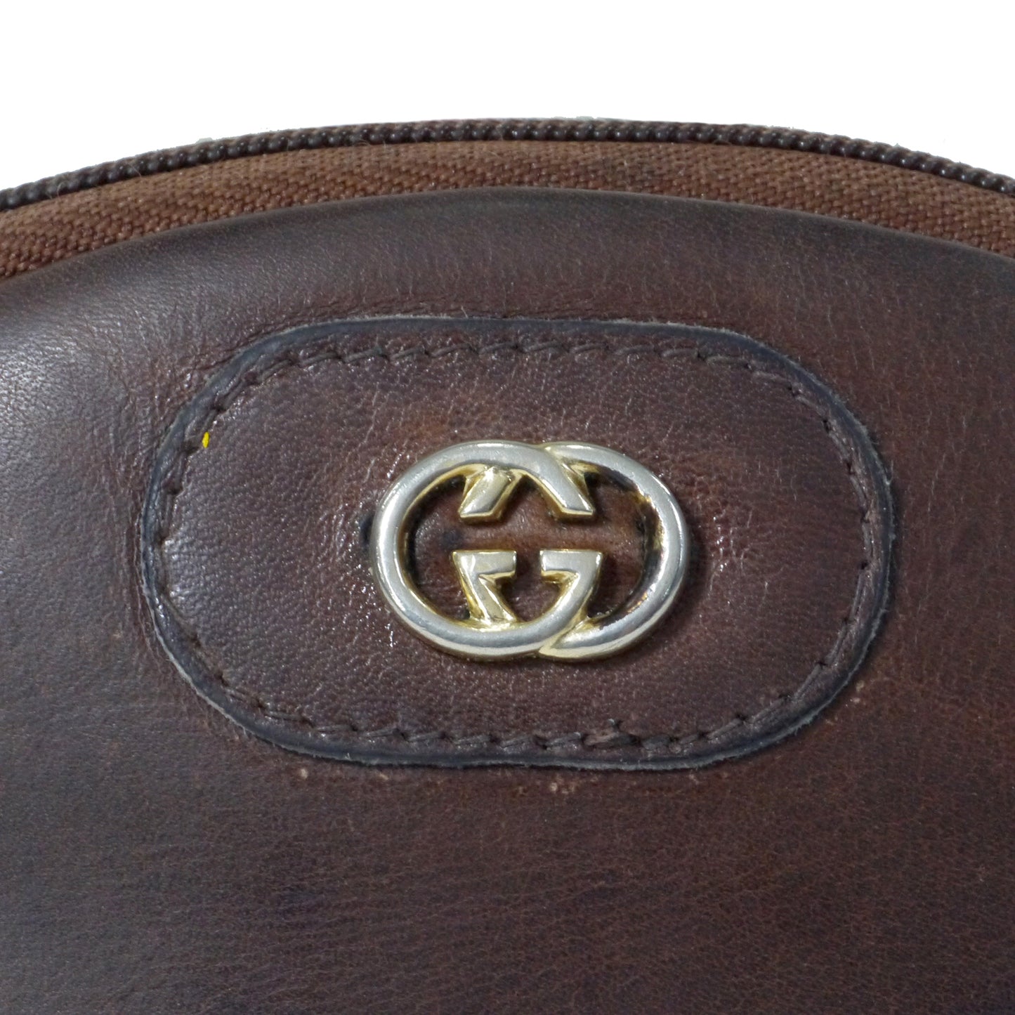 OLD Gucci 　小銭入れ（茶） (本皮)