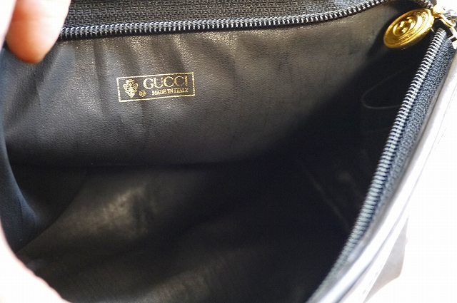 OLD Gucci 黒ポーチ