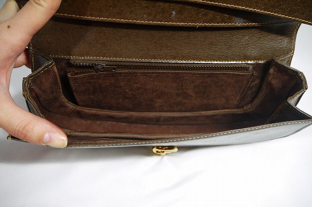 OLD Gucci 半円ポーチ（茶GG)