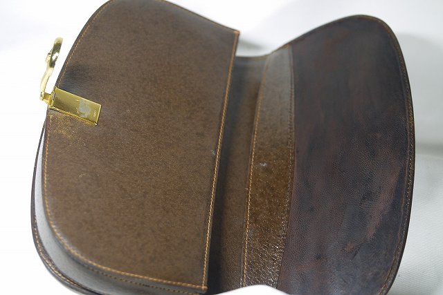 OLD Gucci 半円ポーチ（茶GG)