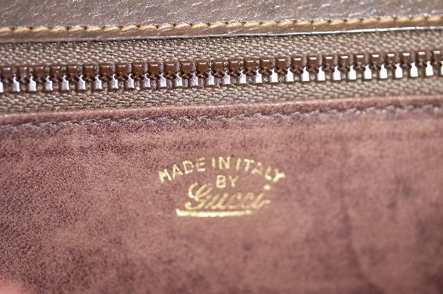 OLD Gucci 半円ポーチ（茶GG)