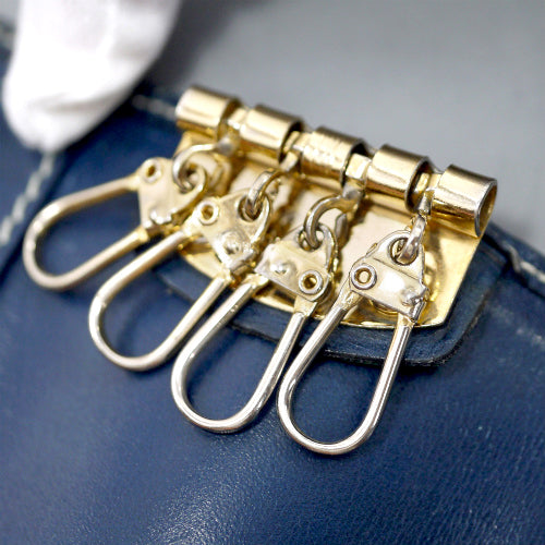 OLD Gucci キーケース（マイクロGG・青）