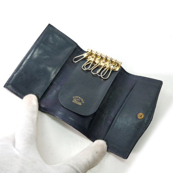 OLD Gucci シェリー6連キーケース（青）