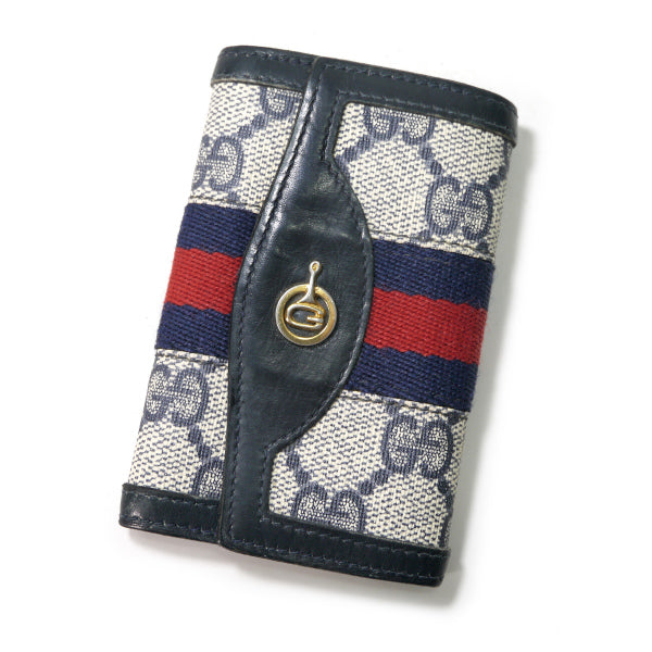 OLD Gucci シェリー6連キーケース（青）