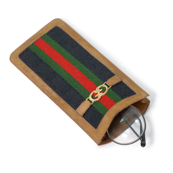 OLD Gucci  メガネ・ペンケース（シェリー・黒）