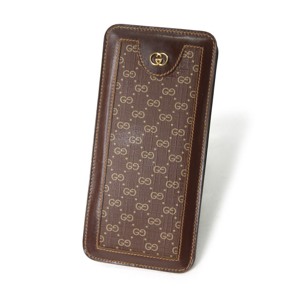 OLD Gucci  マイクロGGメガネ・ペンケース（茶）