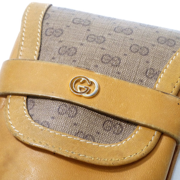 OLD Gucci  マイクロGGメガネ・ペンケース（キャメル）