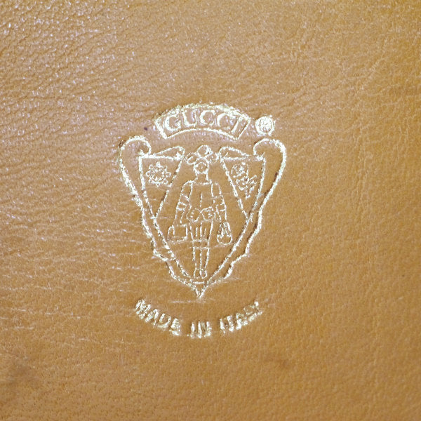 OLD Gucci  マイクロGGメガネ・ペンケース（キャメル）