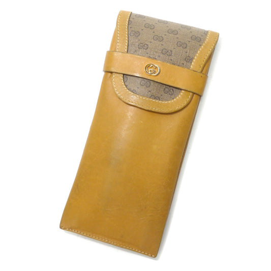 OLD Gucci  マイクロGGメガネ・ペンケース（キャメル）