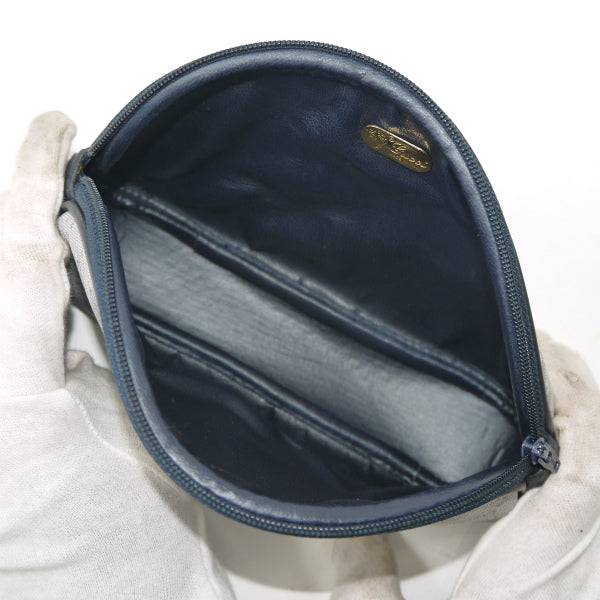 OLD Gucci マイクロGG楕円形ミニポーチ（青）