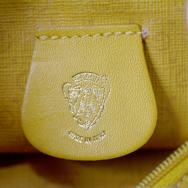 OLD Gucci フローラ ミニポーチ（黄×紺）