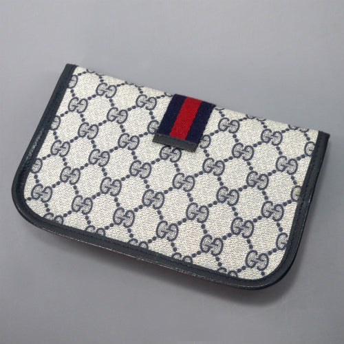 OLD Gucci 丸ポーチ（青・小）