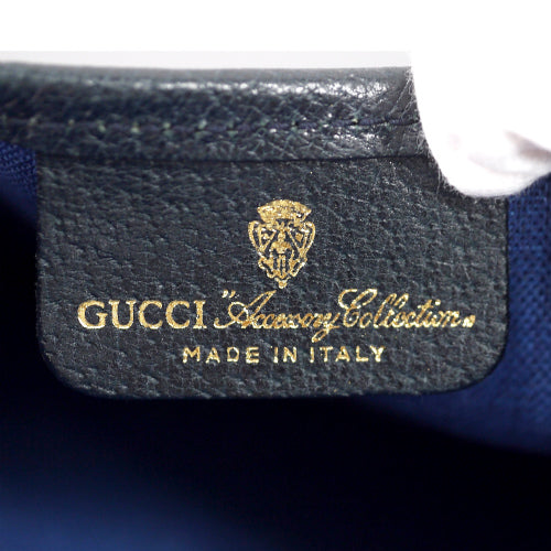 OLD Gucci 丸ポーチ（青・小）