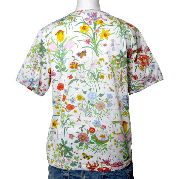 OLD Gucci フローラ コットンＴシャツ（白）