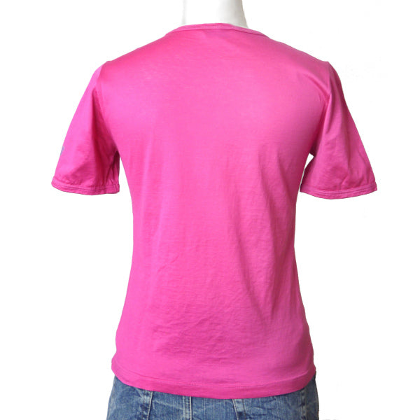 OLD Gucci フローラ コットンＴシャツ（ピンク）