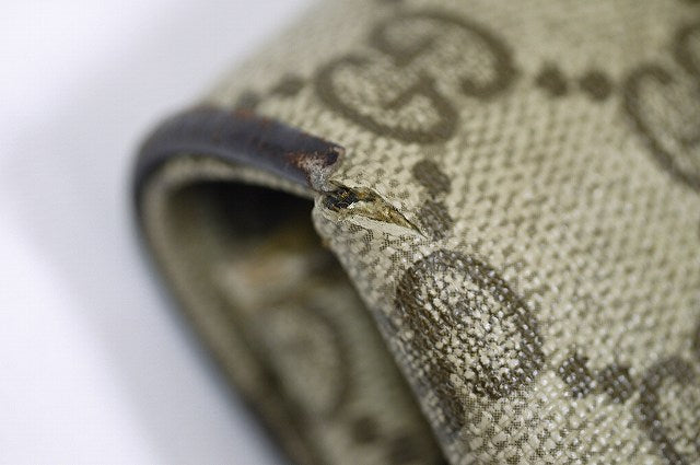 OLD Gucci ＜訳アリ＞クラッチバッグ（茶GG）