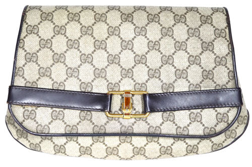 OLD Gucci ＜訳アリ＞クラッチバッグ（茶GG）