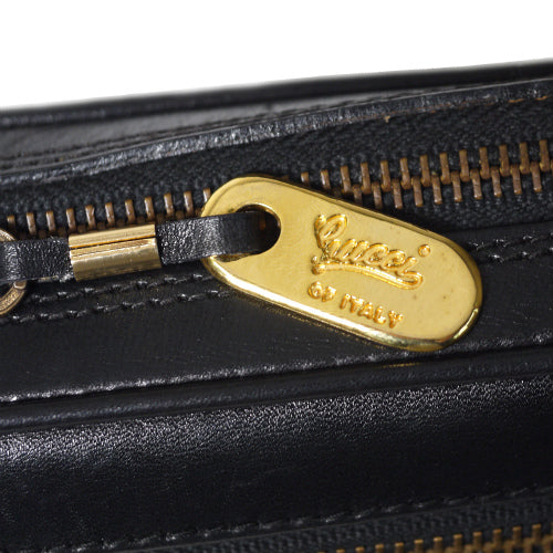 OLD Gucci 縦シェリークラッチバッグ（黒）