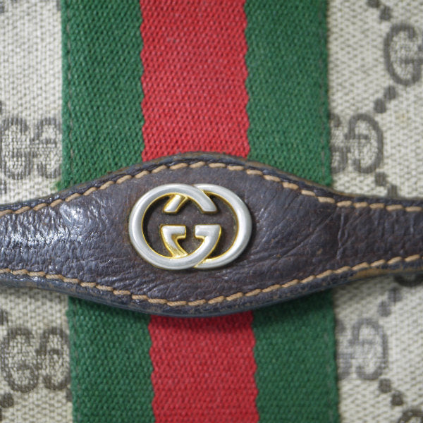 OLD Gucci  チェーン付クラッチバッグ（茶）