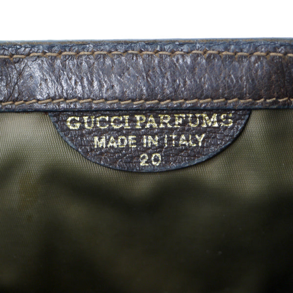OLD Gucci  チェーン付クラッチバッグ（茶）