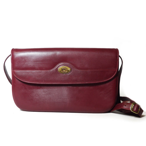 OLD Gucci　総革斜めがけショルダーバッグ（赤）