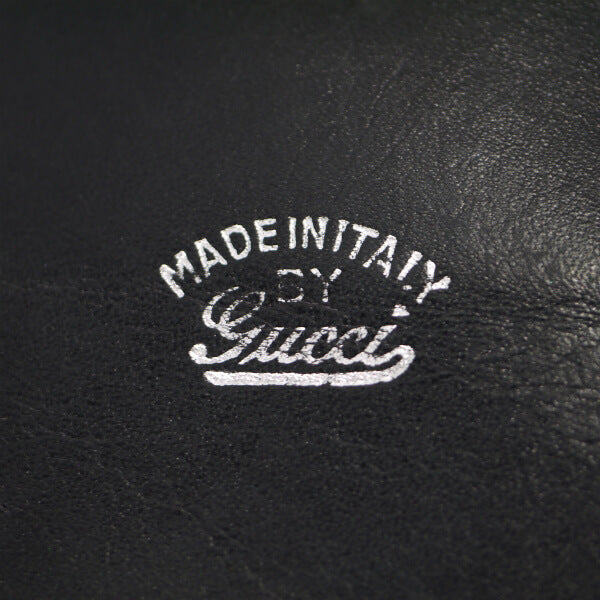 OLD Gucci　総革GG金具マルチケース（黒）