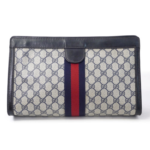 OLD Gucci ＜ 訳あり＞クラッチバッグ（青）