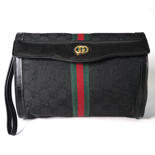 OLD Gucci クラッチバッグ（小・黒）