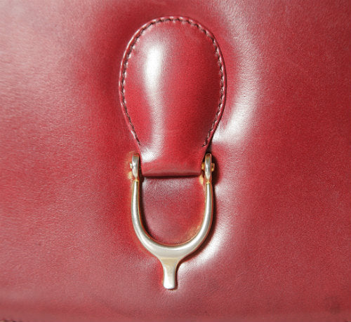 OLD Gucci　２wayビット金具総革バッグ（赤）