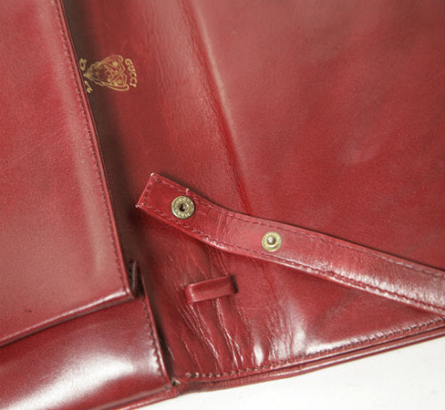 OLD Gucci　２wayビット金具総革バッグ（赤）