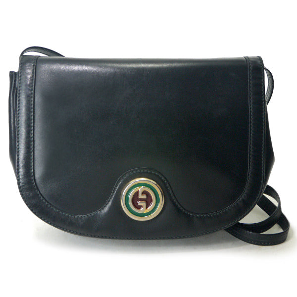 OLD Gucci 70s!GG金具総革ショルダー