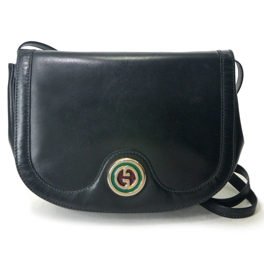 OLD Gucci 70s!GG金具総革ショルダー
