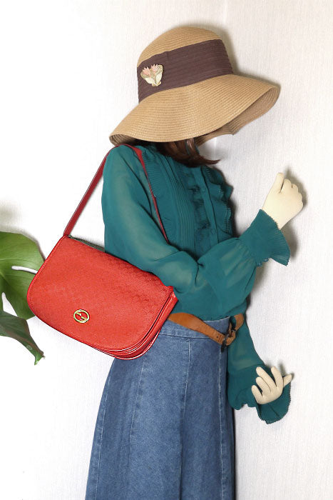 OLD Gucci　マイクロGGワンショルダー（赤）