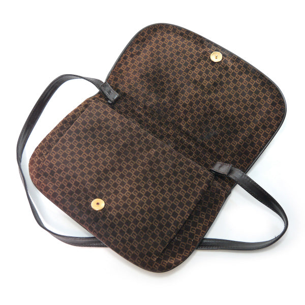 OLD Gucci ＜訳あり＞２WAYスクエアGGバッグ（濃茶）