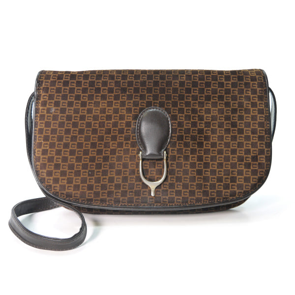 OLD Gucci ＜訳あり＞２WAYスクエアGGバッグ（濃茶）