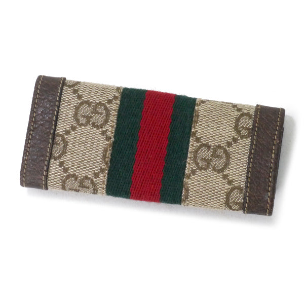 OLD Gucci シェリー3連キーケース（茶）