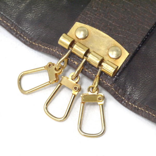 OLD Gucci シェリー3連キーケース（茶）