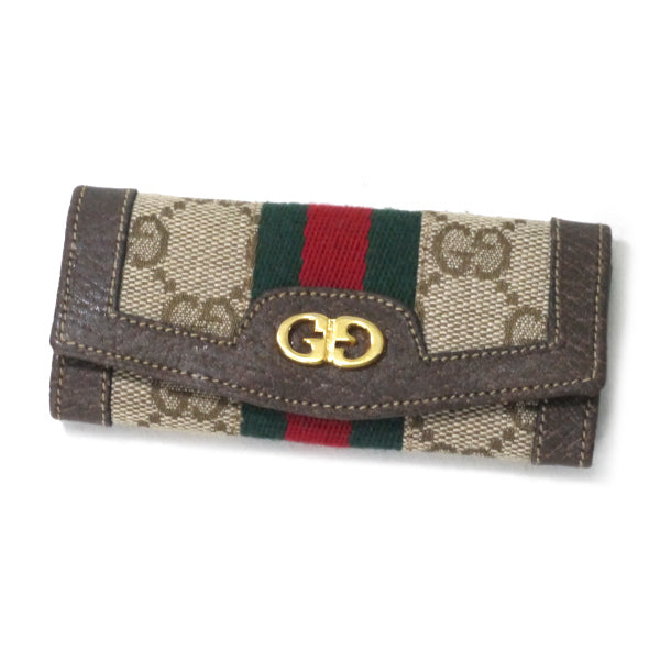 OLD Gucci シェリー3連キーケース（茶）