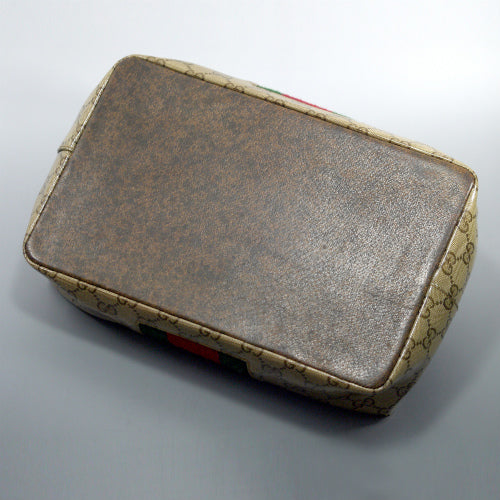 OLD Gucci 60ｓクリスタルGG  ランチバッグ（茶）